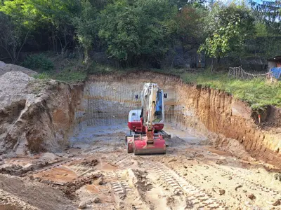 Hlboký výkop základov